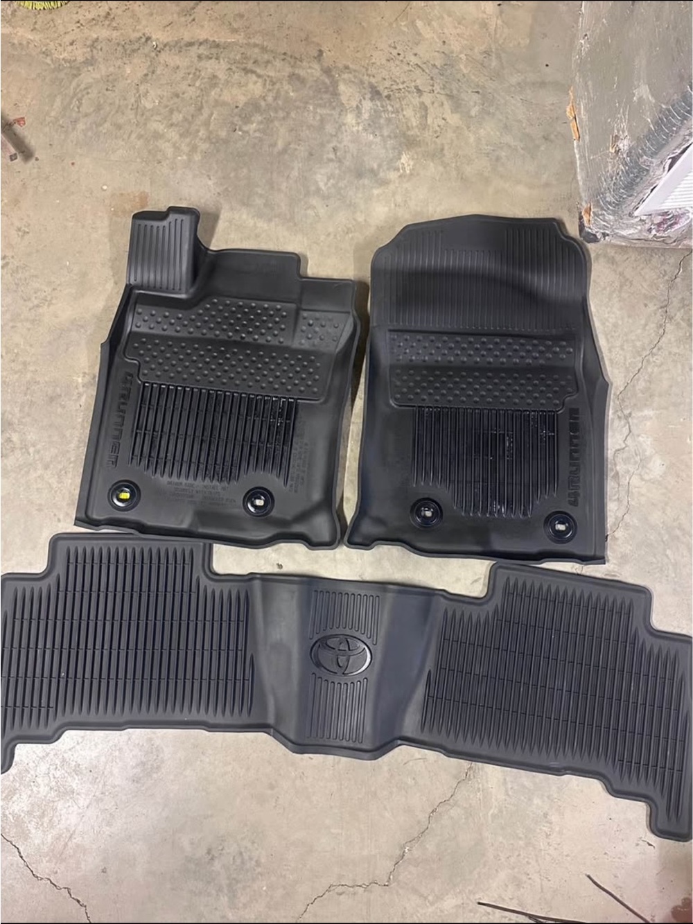 Toyota 4Runner 5th Generation Factory All-Weather Black Floor Mats Set